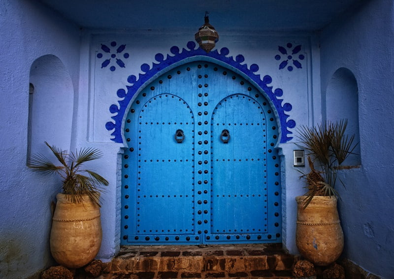 11-Красивая голубая дверьв Шефшауэне